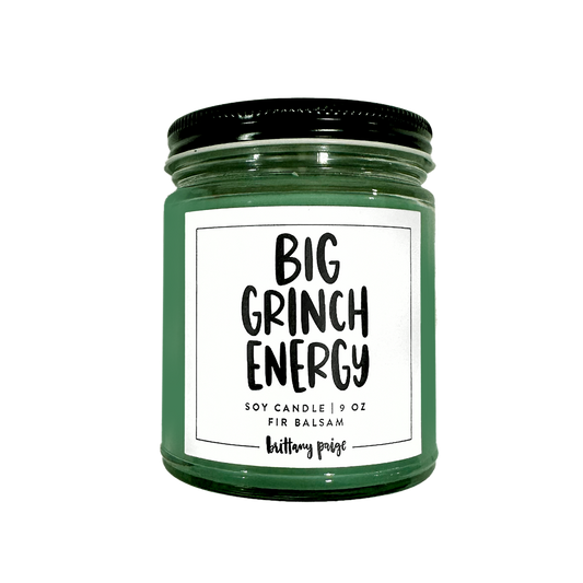 Big Grinch Energy Candle