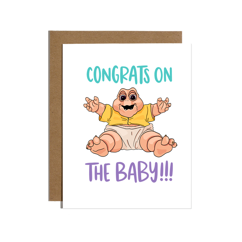 Dinosaurs Congrats on The Baby Card