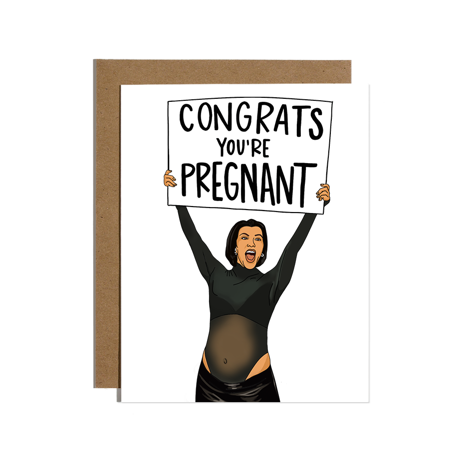 Congrats You're Pregnant Baby Card