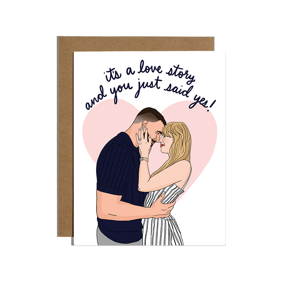 You Just Said Yes Engagement Card