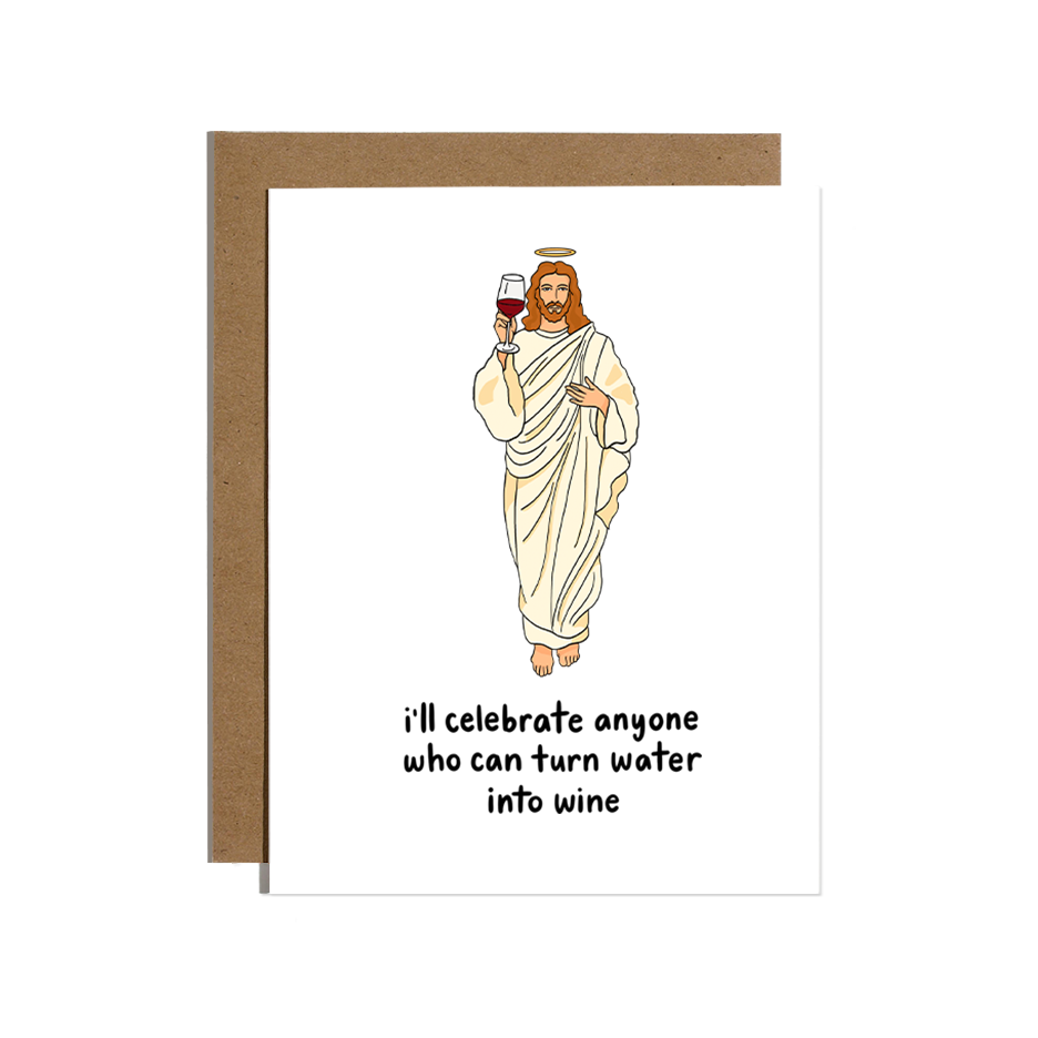 Jesus Wine Easter Card