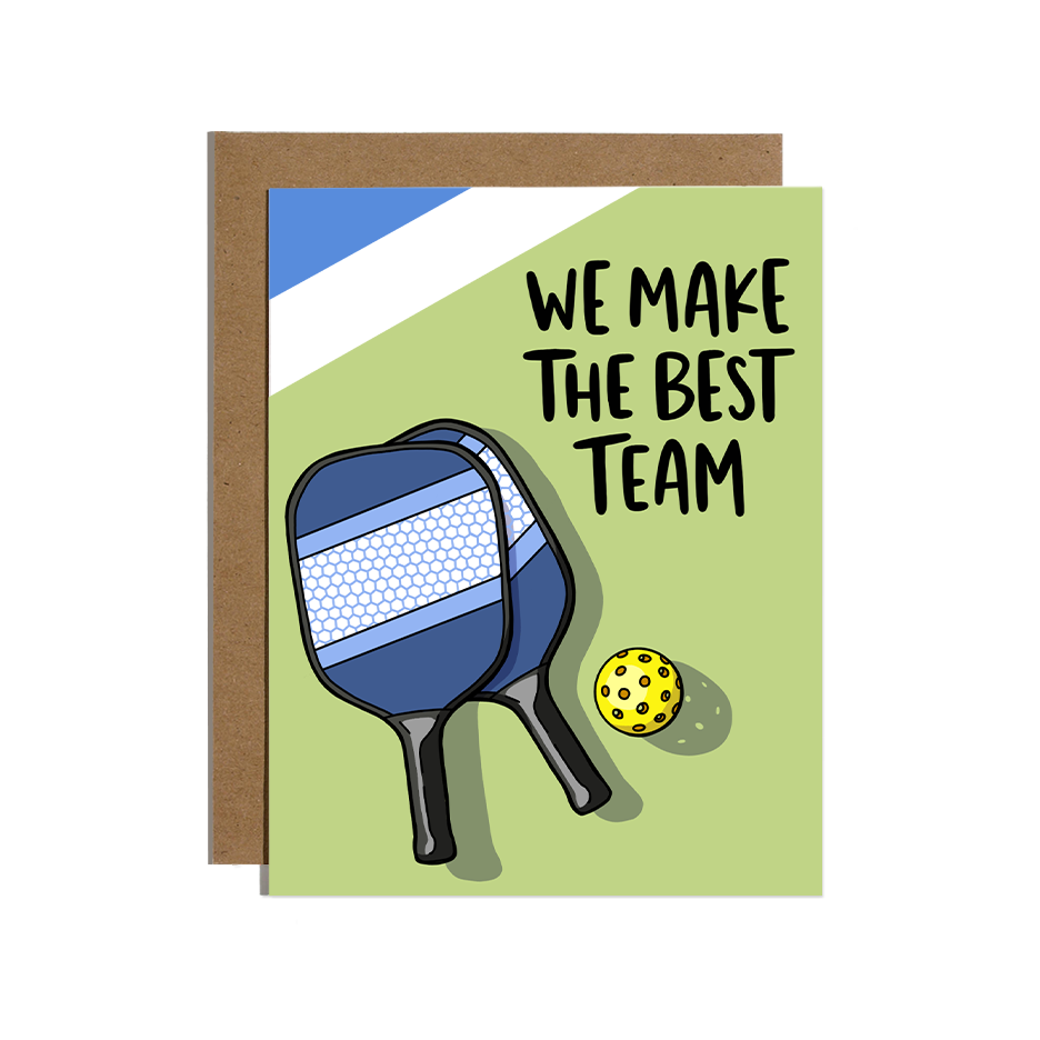 The Best Team Pickleball Love Card