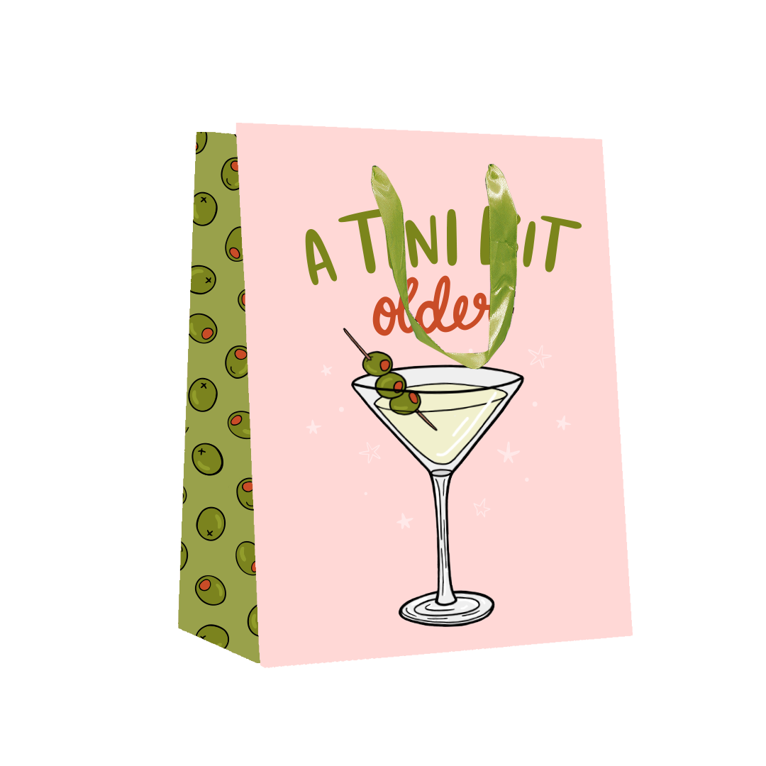 A Tini Bit Older Martini Birthday Gift Bag