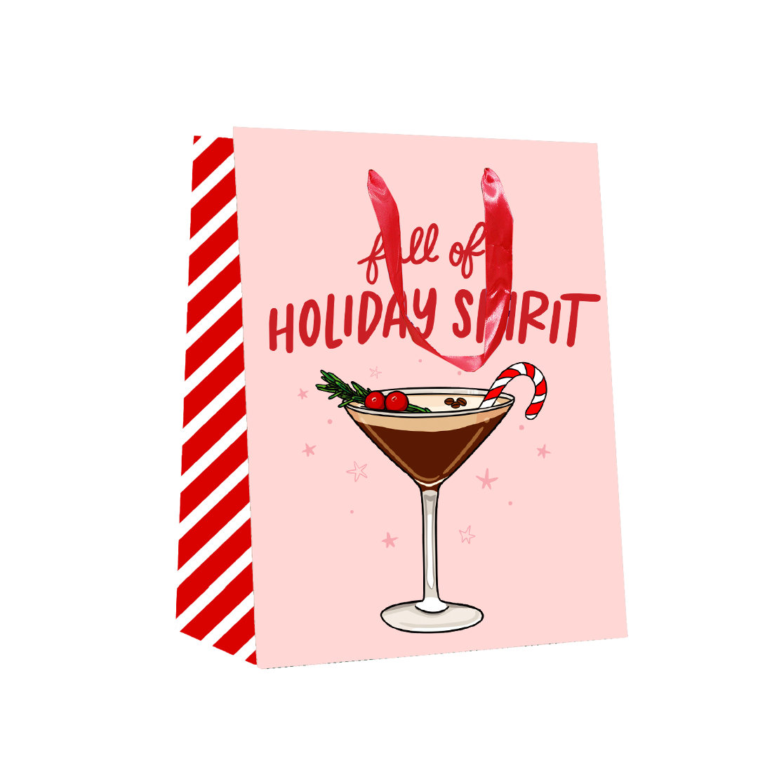 Full of Holiday Spirit Espresso Martini Christmas Gift Bag