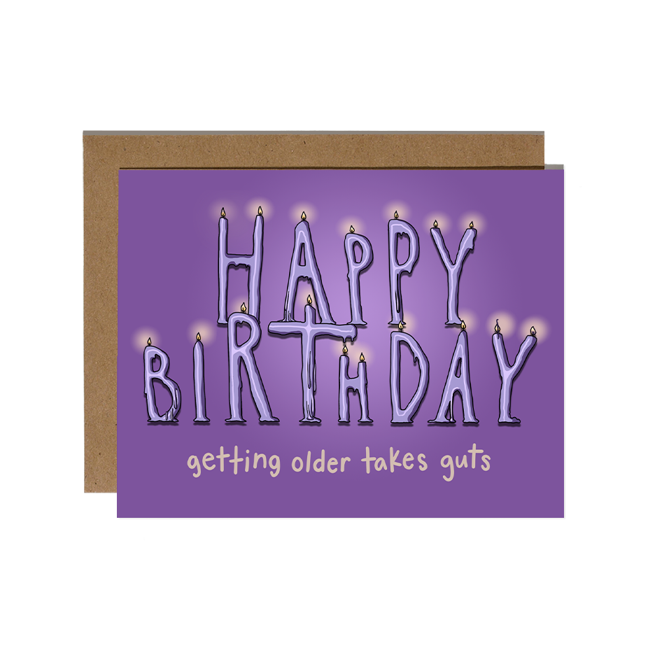GUTS Birthday Card