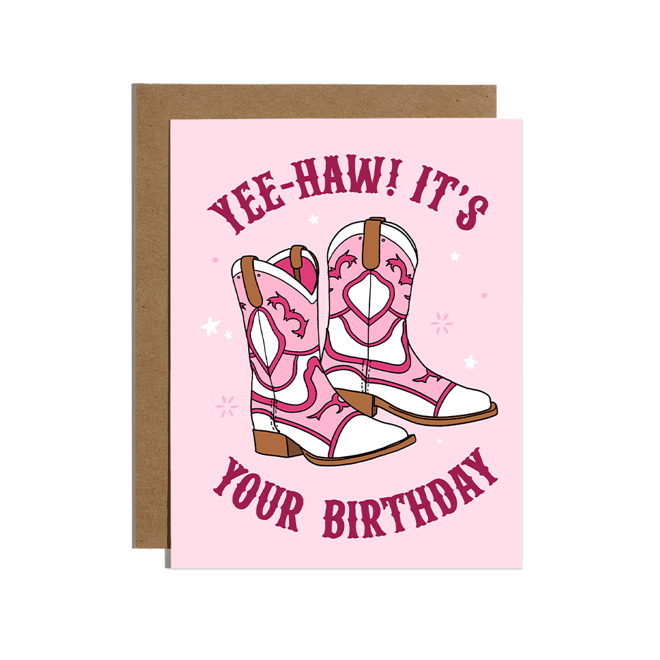 Yee-Haw Cowboy Birthday Card