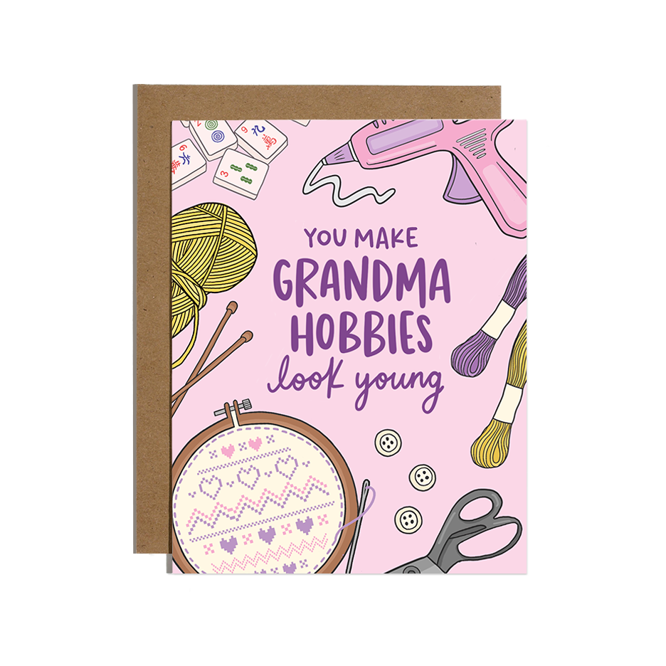 Grandma Hobbies Birthday Card