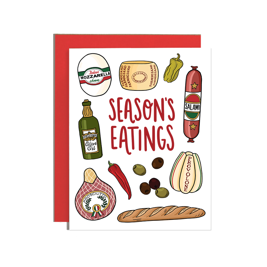 Italian Meats & Cheeses Holiday Card
