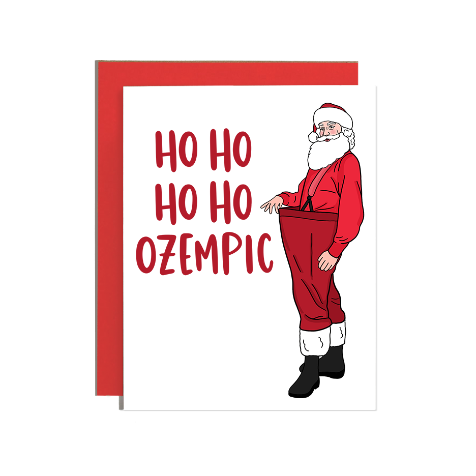 Skinny Santa Holiday Card