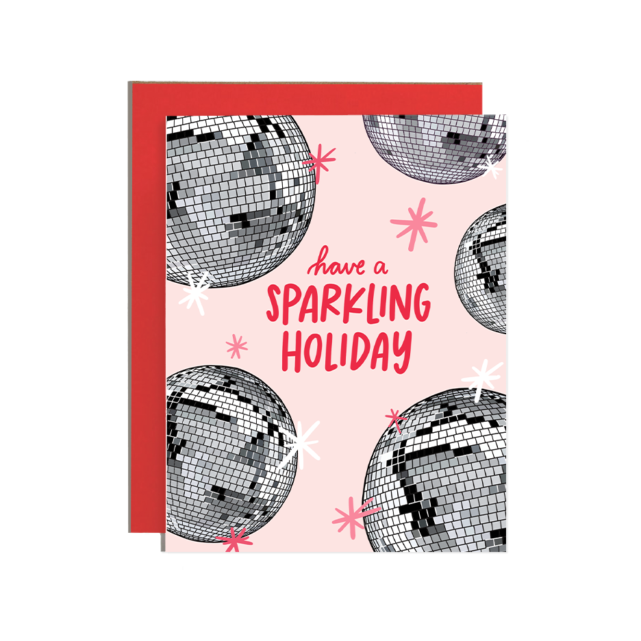 Disco Sparkling Holiday Card