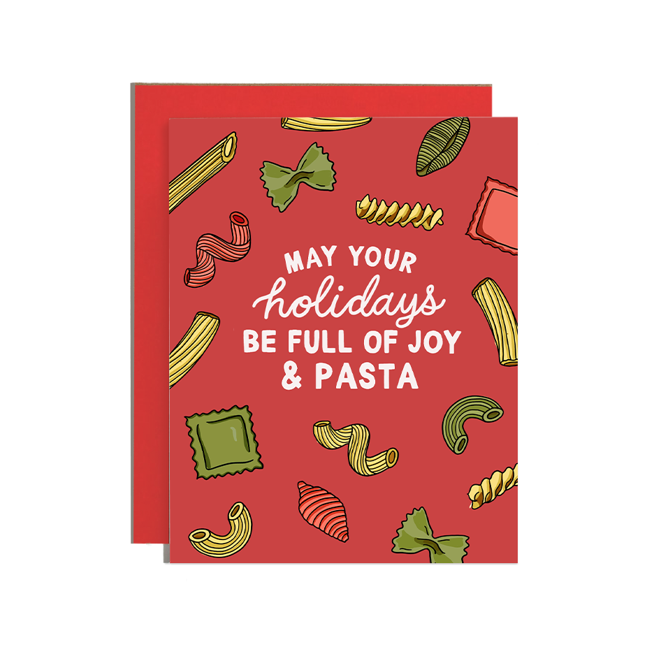Holiday Full of Joy and Pasta Card