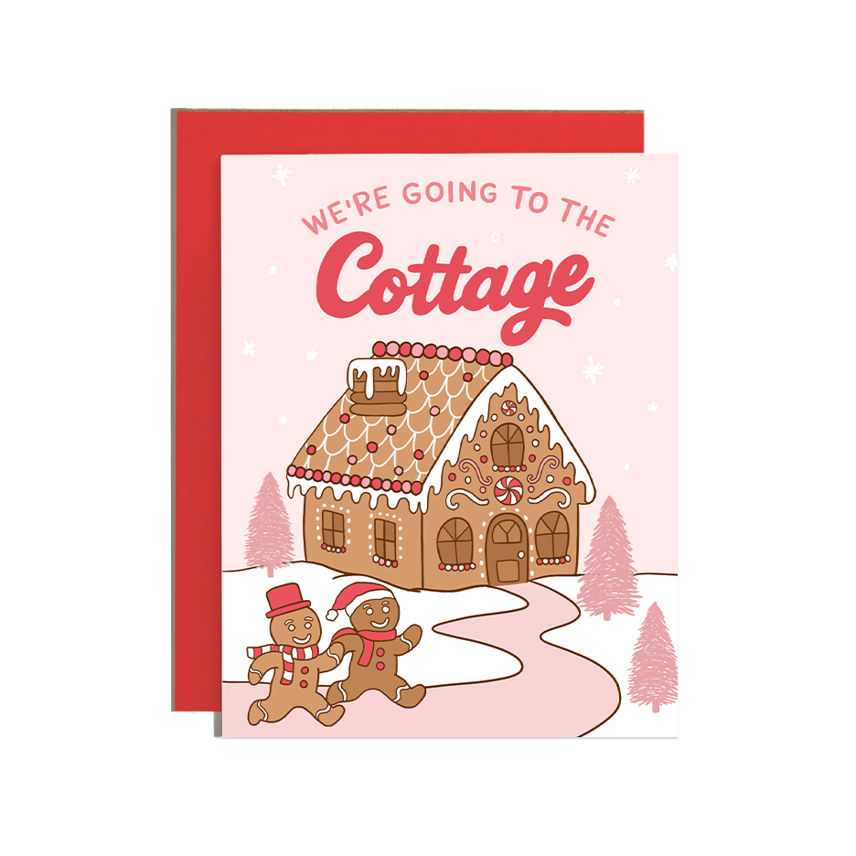 We're Going To The Cottage Gingerbread Holiday Card