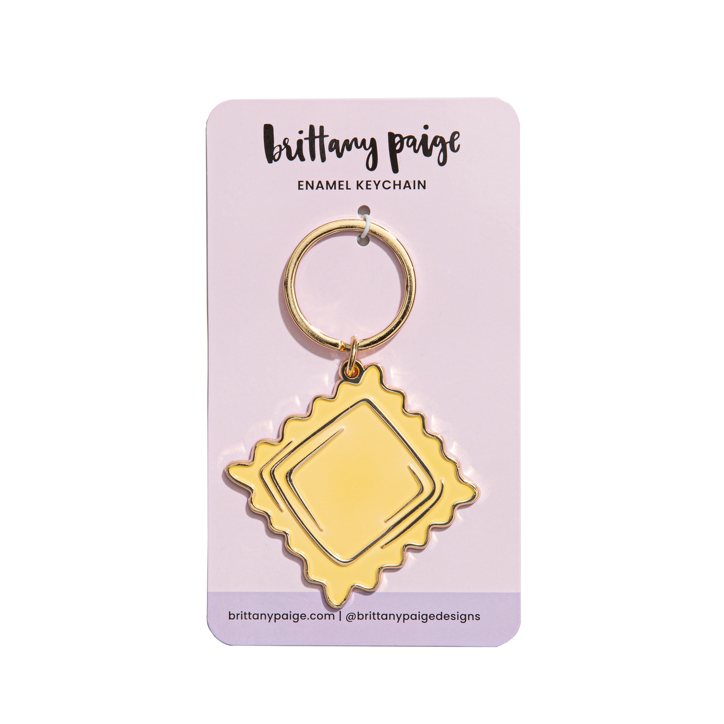 Ravioli Pasta Enamel Keychain