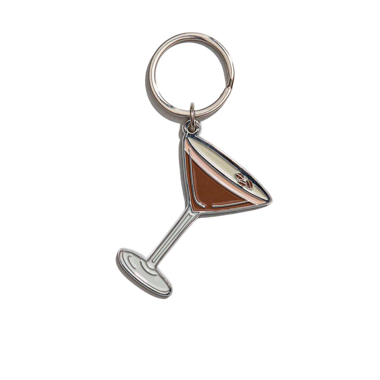 Espresso Martini Enamel Keychain