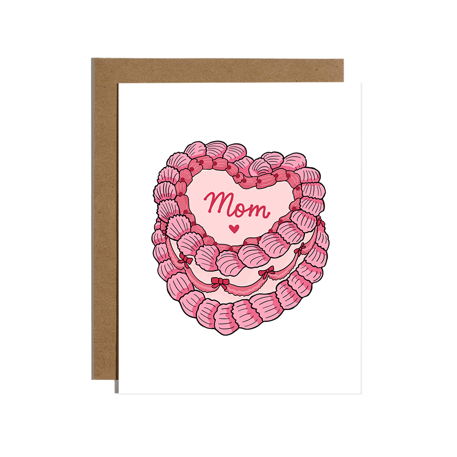 Mom Vintage Cake Card