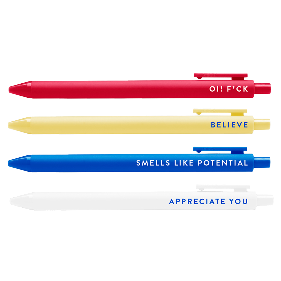 Big Vocabulary Pen Set  Set of 5 Ballpoint Black Ink Funny Nerdy Pens –  The Bullish Store
