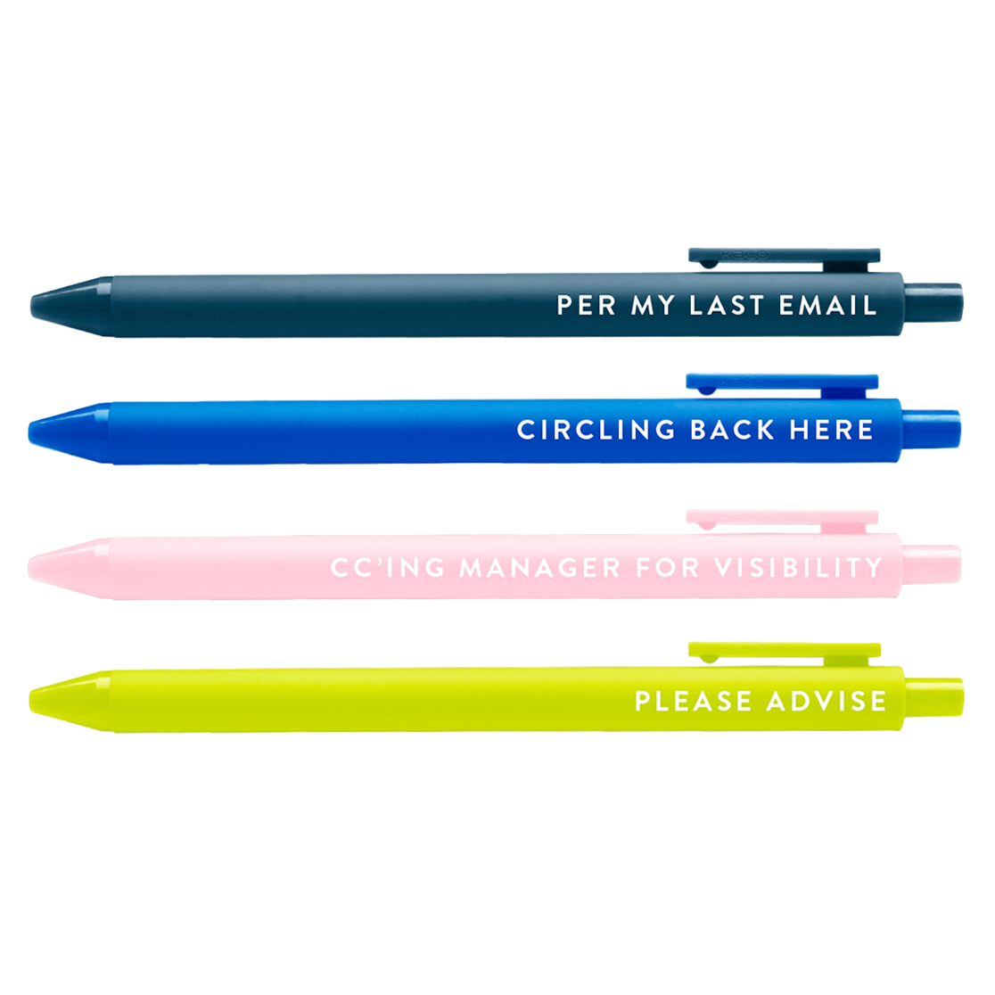 Passive Aggressive Corporate Lingo Jotter Pen Set