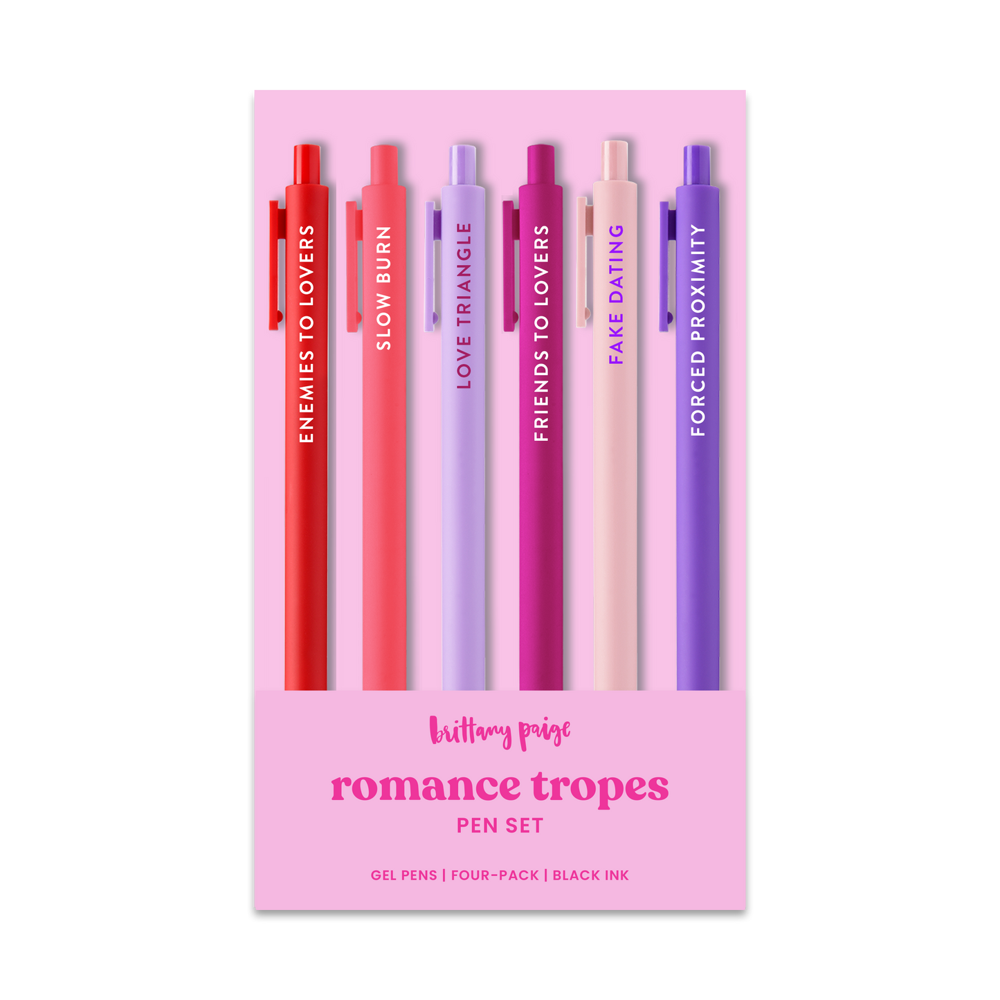 Romance Tropes Pen Set