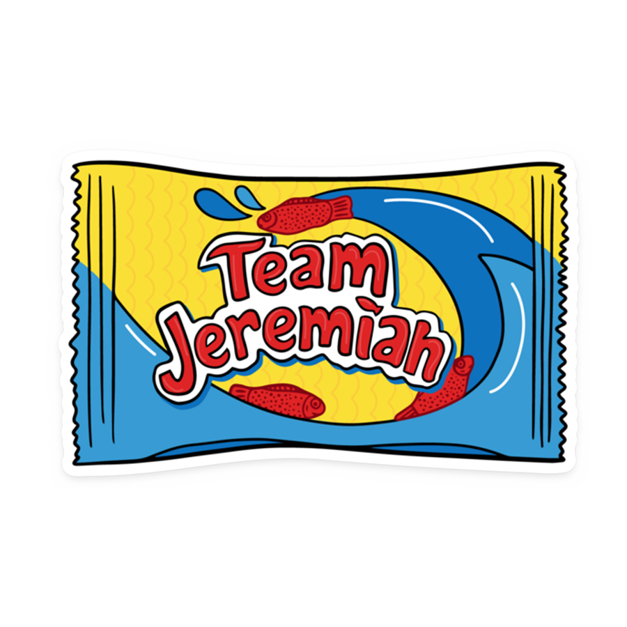 Team Jeremiah Candy Sticker