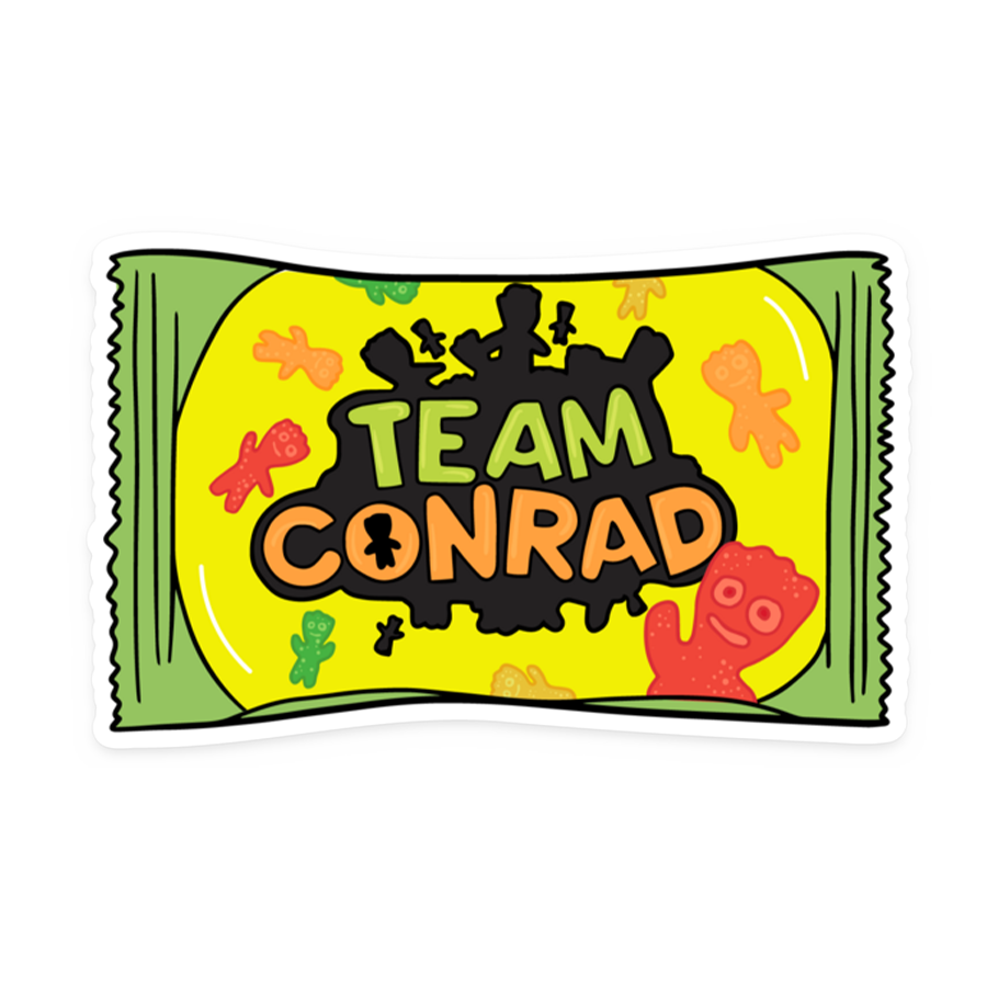 Team Conrad Candy Sticker