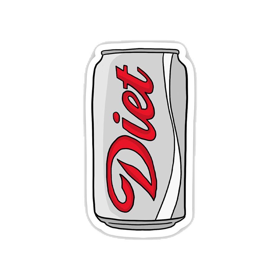 Diet Soda Can Sticker