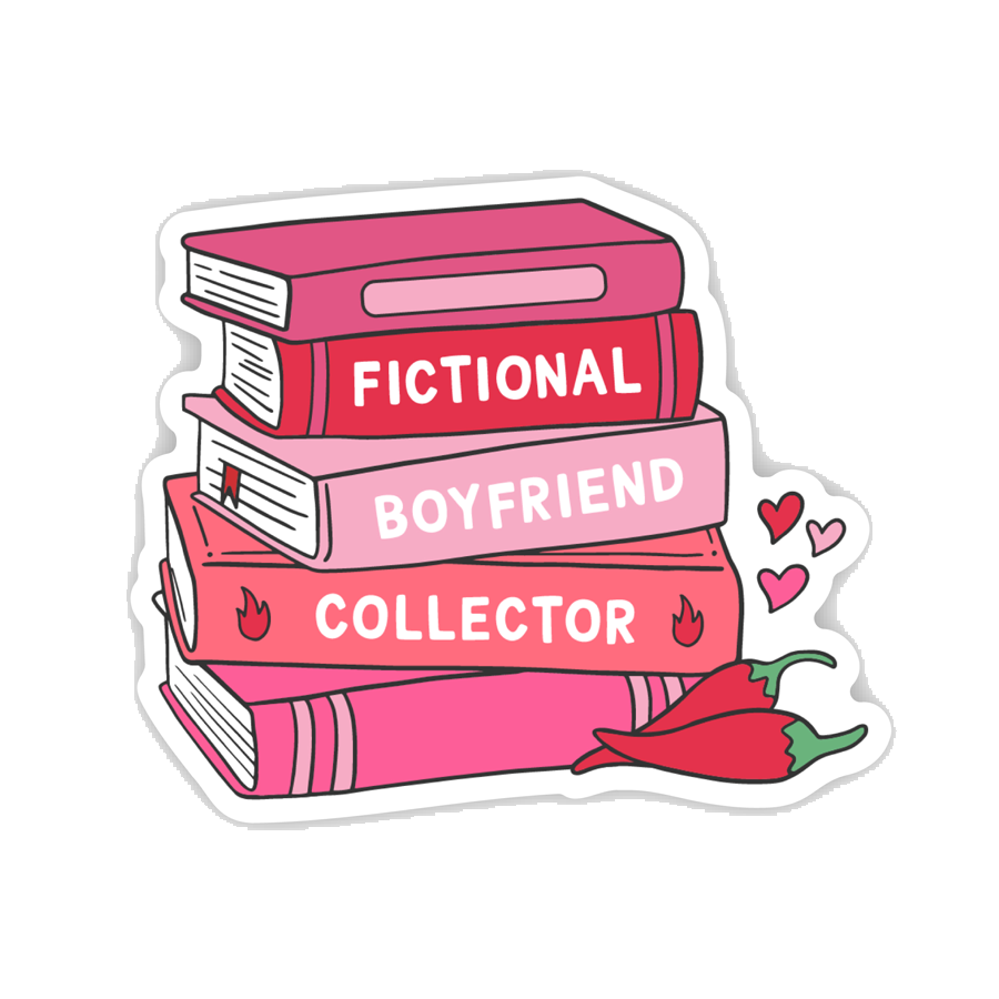 Fictional Boyfriend Collector Spicy Books Sticker
