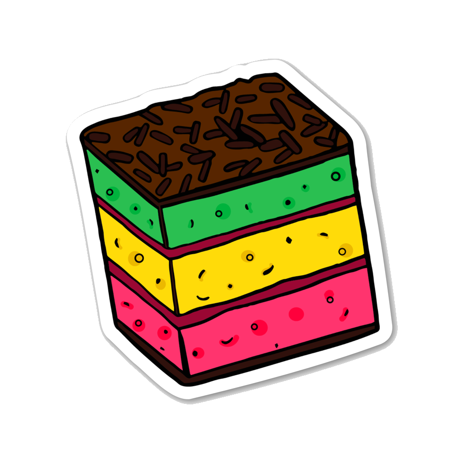 Italian Rainbow Cookie Sticker