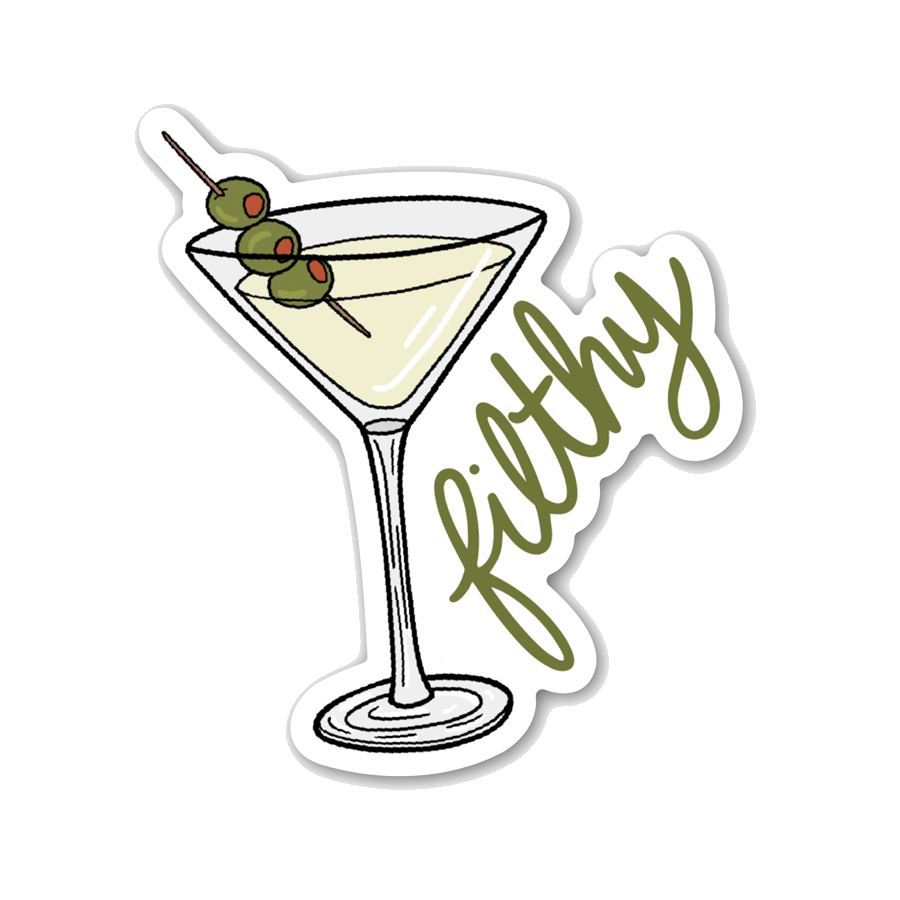 Filthy Dirty Olive Martini Sticker