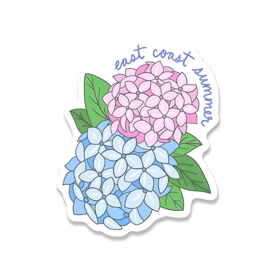 Hydrangea East Coast Summer Sticker