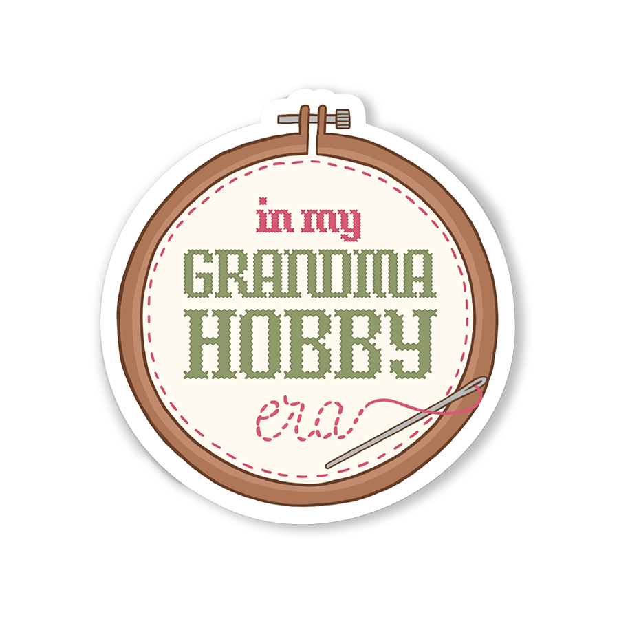 In My Grandma Hobby Era Sticker