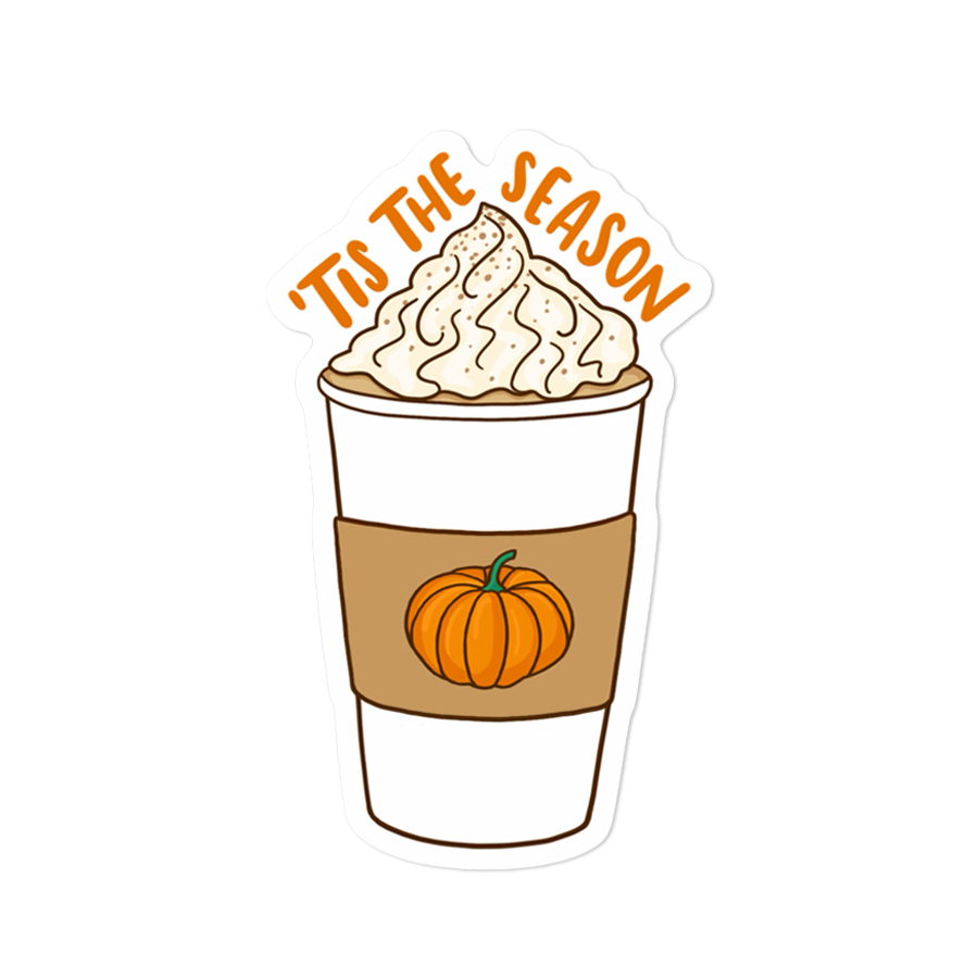 Pumpkin Spice 'Tis The Season Sticker