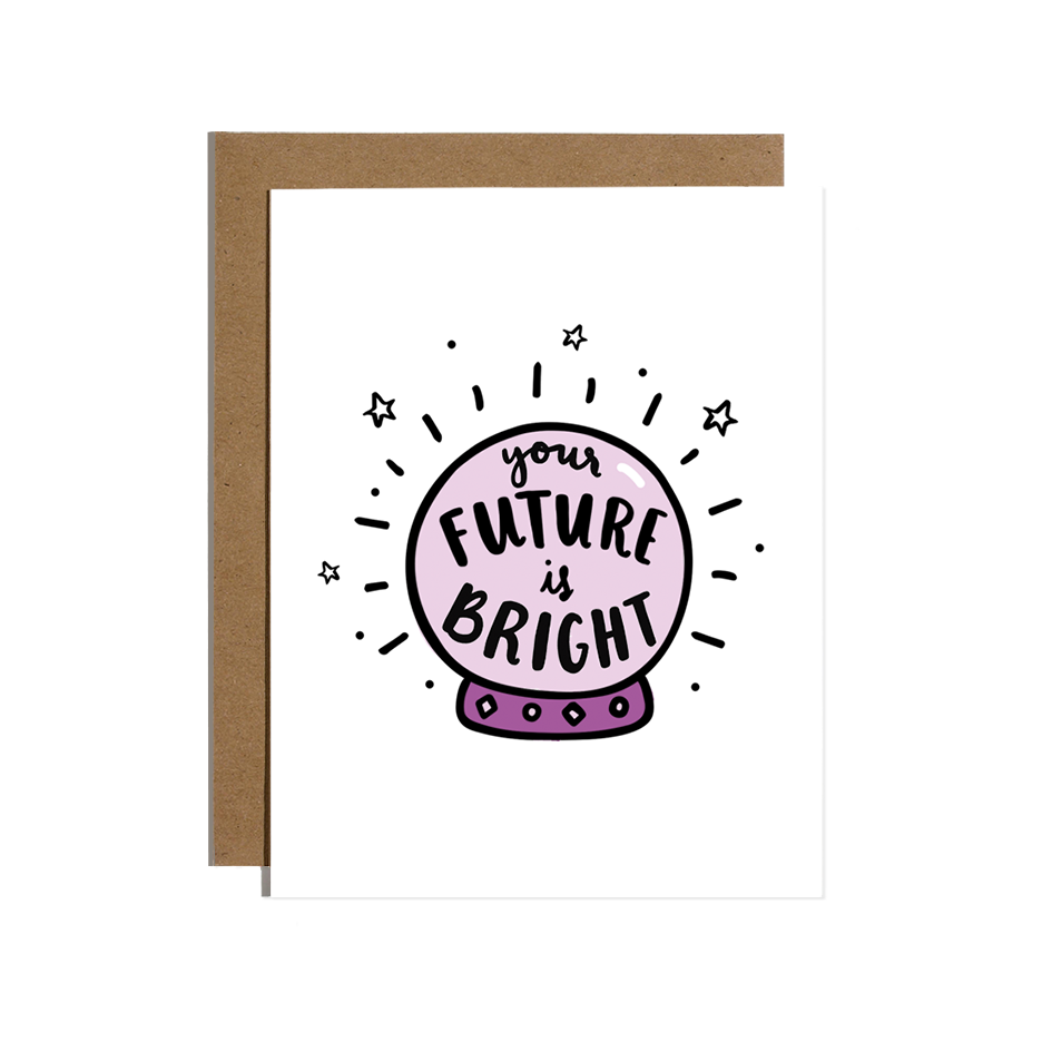 Crystal Ball Future is Bright Graduation Card