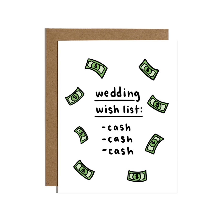 Wedding Wish List Card