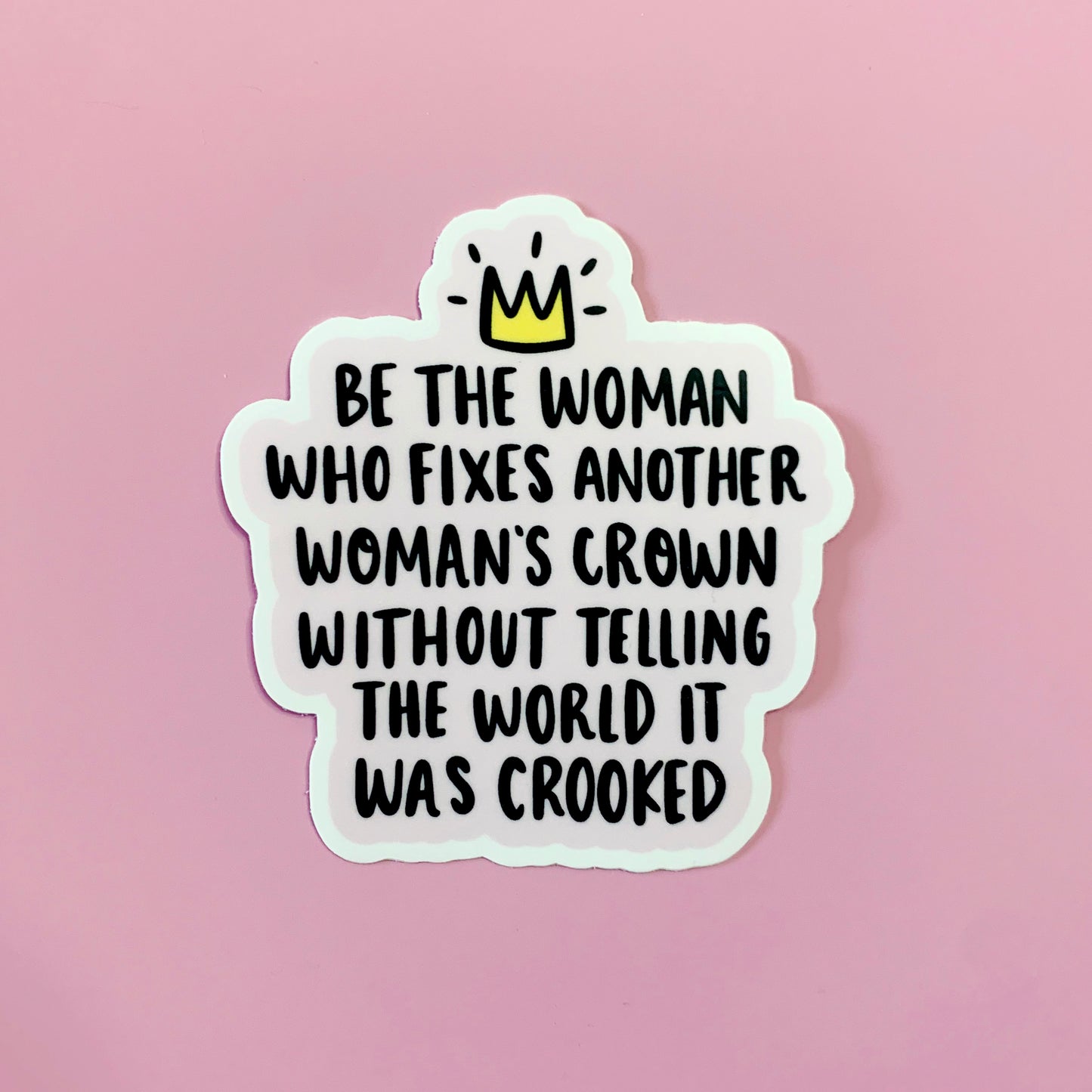 Woman's Crown Sticker