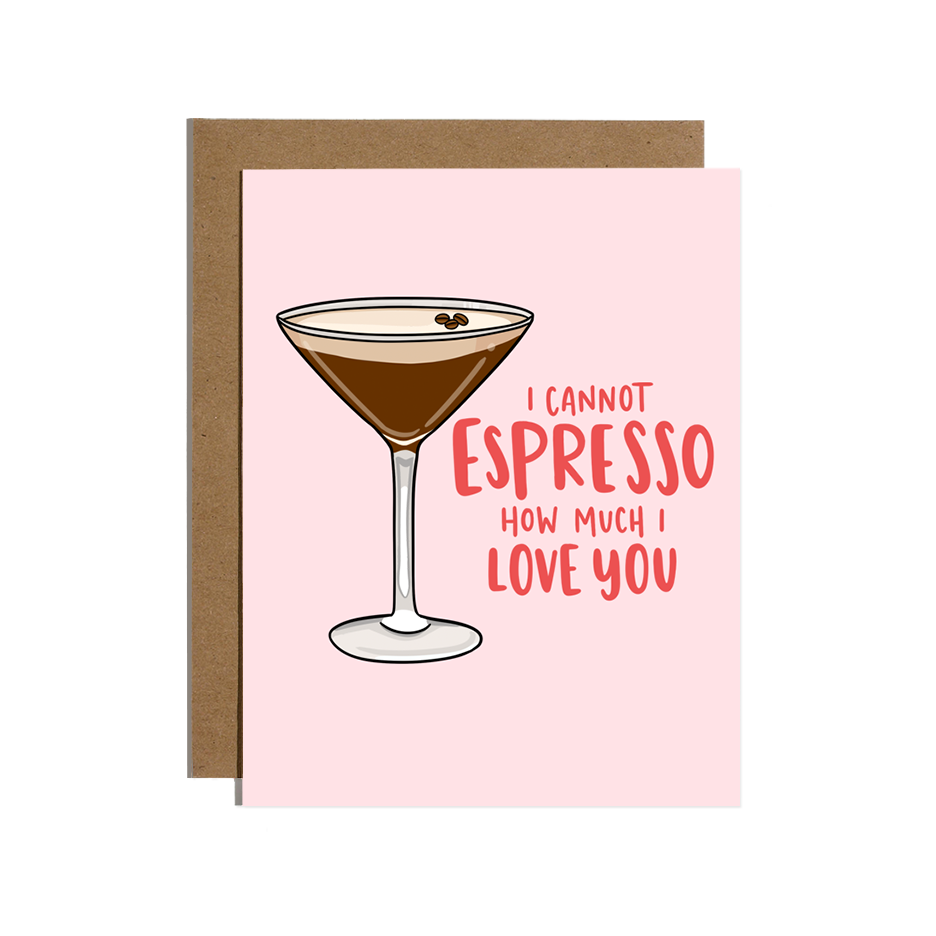 Espresso Martini Love Card