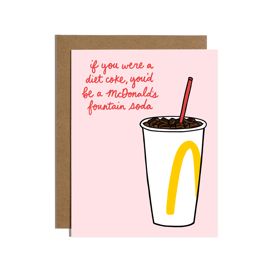 Fountain Soda Love Card