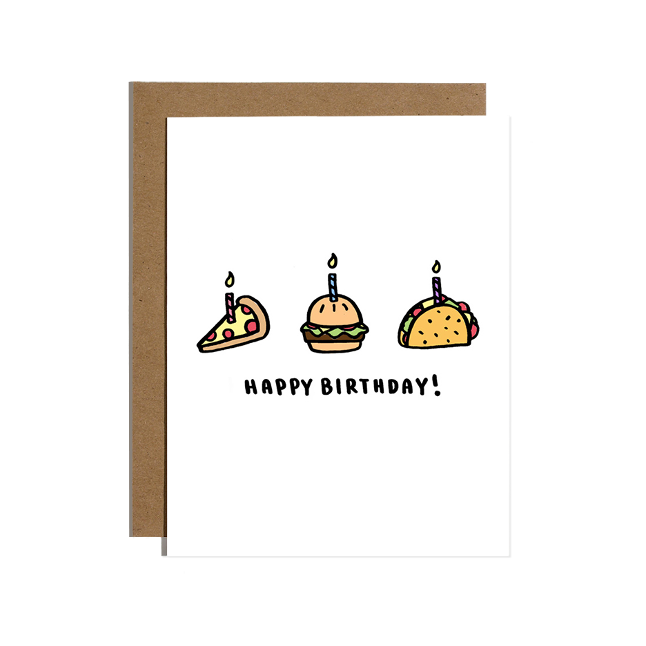 Happy Birthday Foods Card