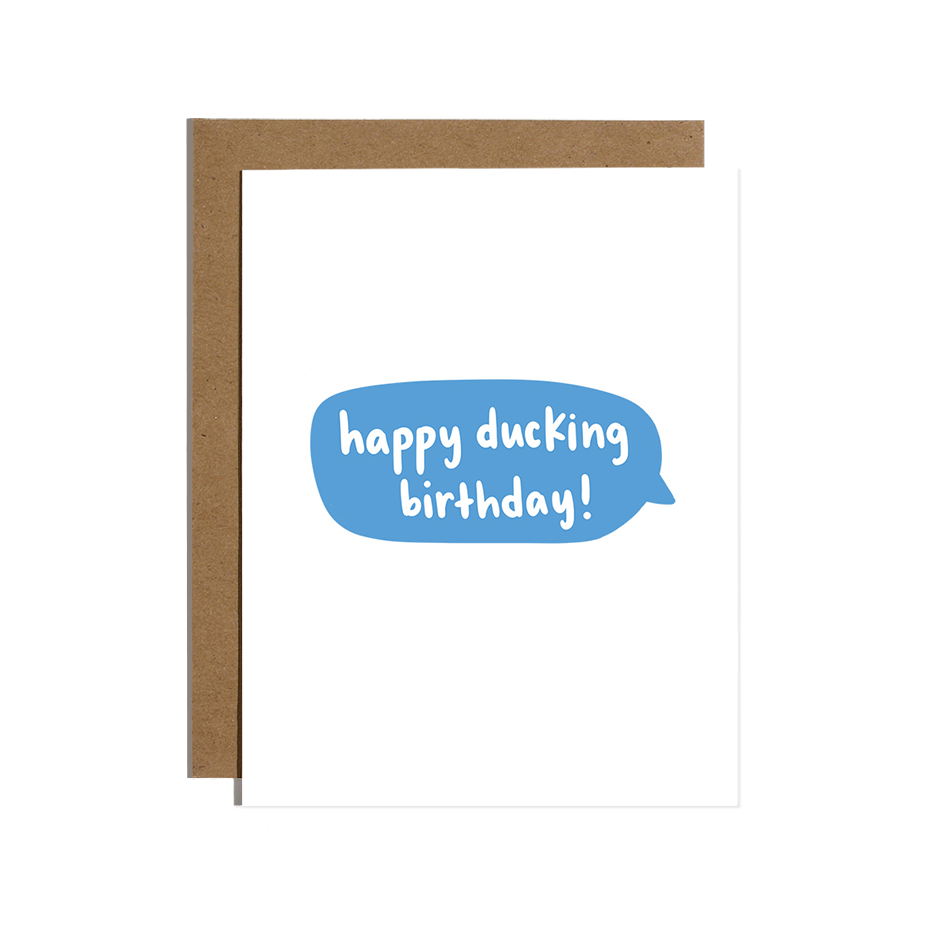 Happy Ducking Birthday Card