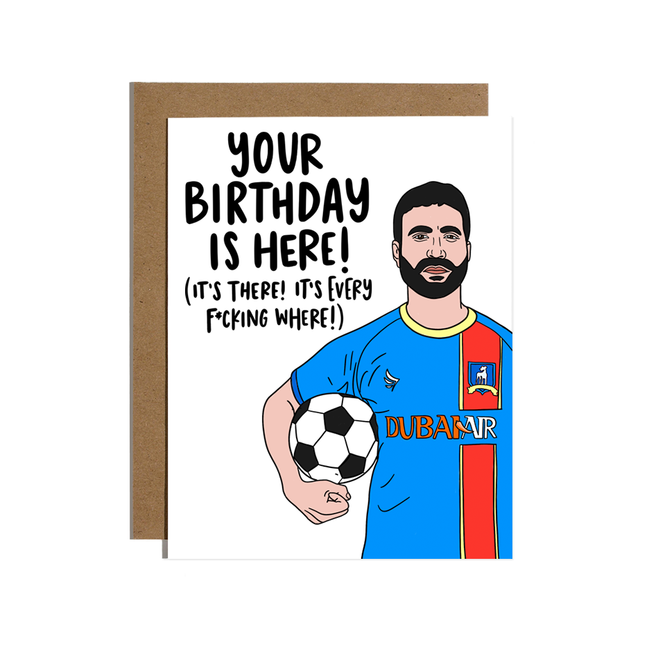 Your Birthday Is Here, It's There, It's Everywhere Card