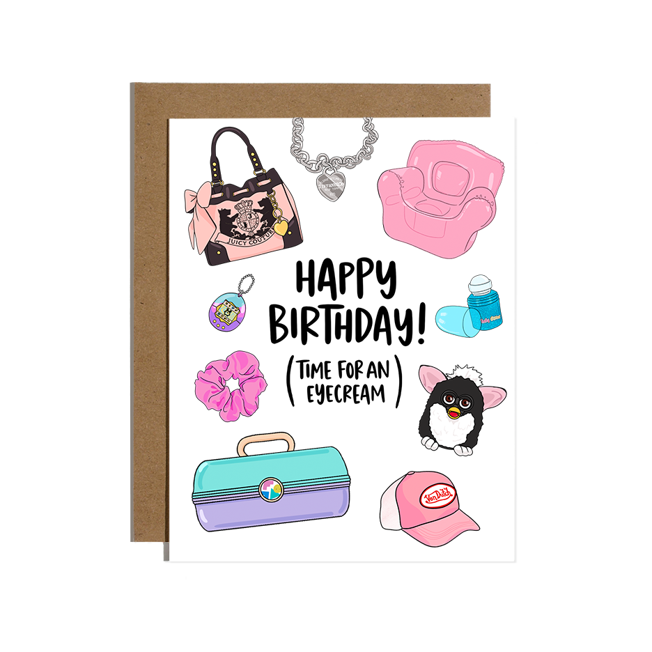 90s Girl Birthday Card