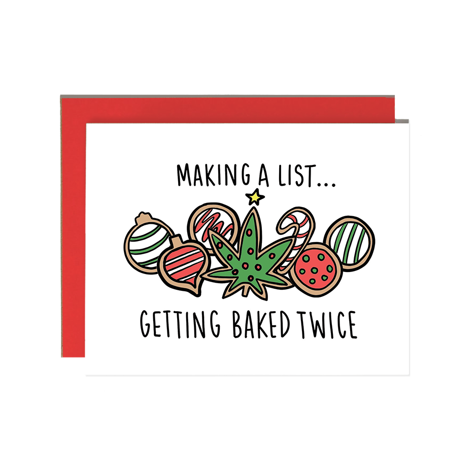 Getting Baked Twice Holiday Card