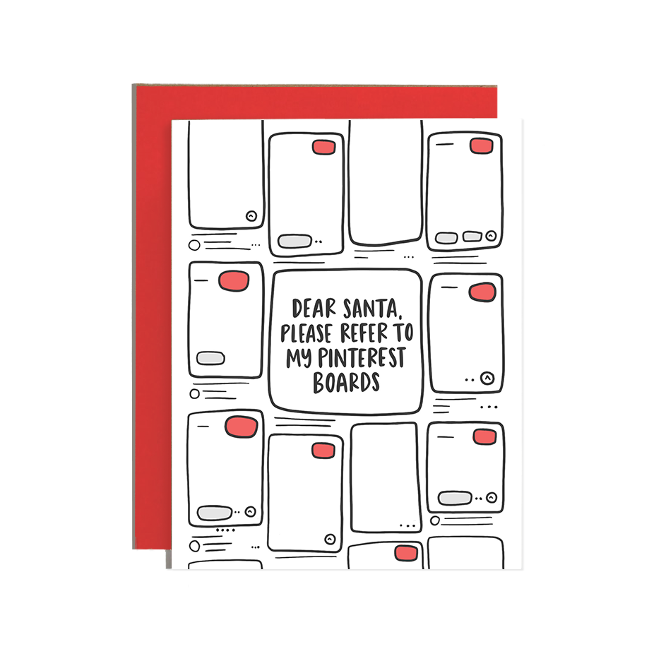 Pinterest Boards Holiday Card