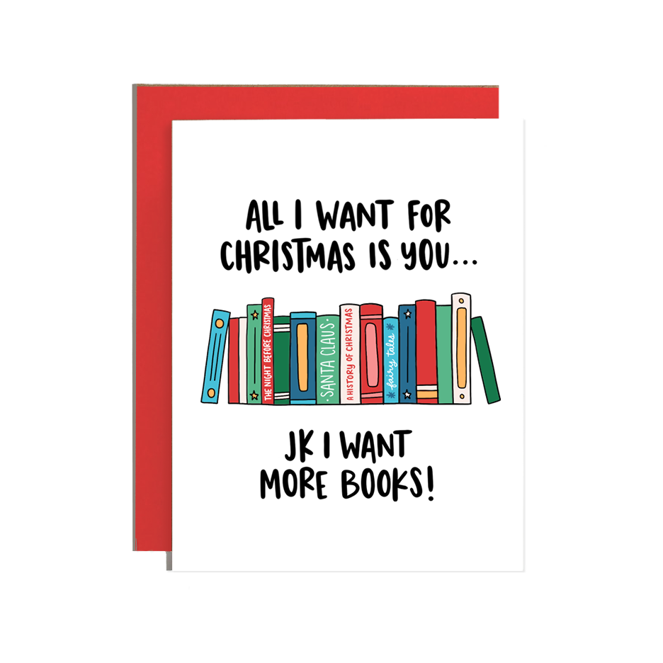 All I Want for Christmas is Books Holiday Card