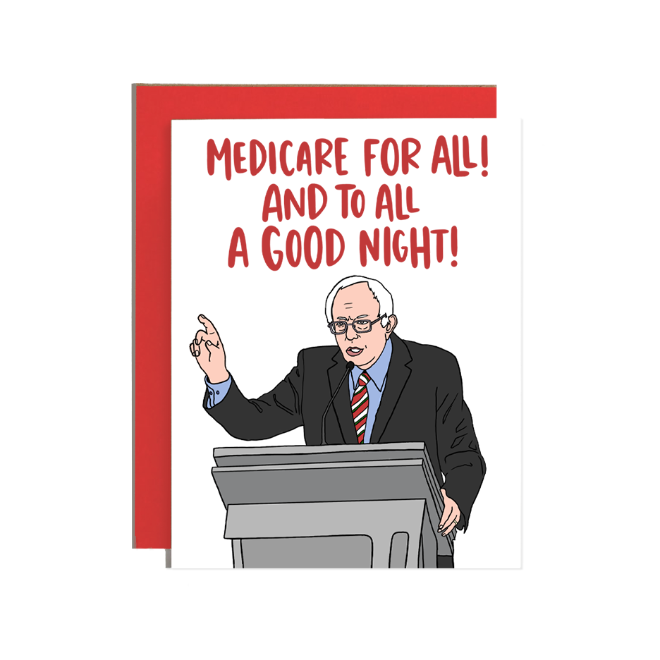 Bernie Sanders Medicare for All Holiday Card