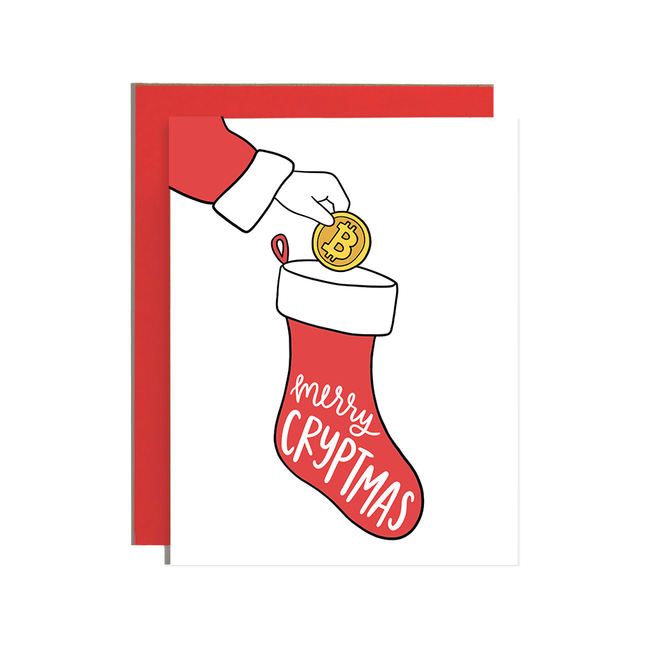 Merry Cryptmas Bitcoin Holiday Card