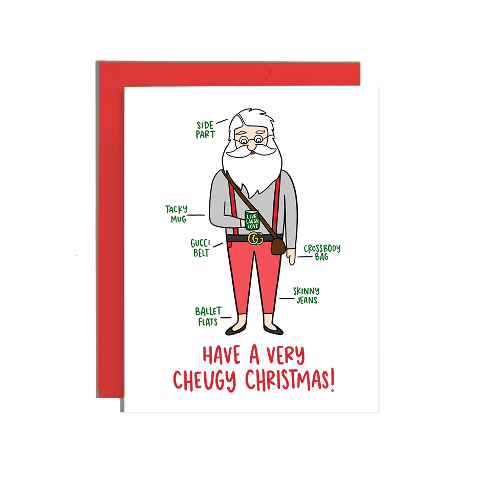 Santa Cheugy Christmas Holiday Card
