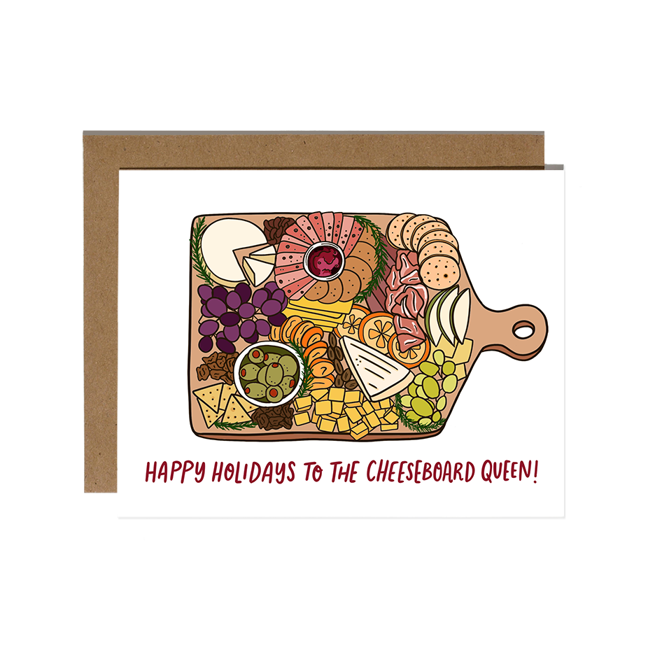Cheeseboard Queen Holiday Card