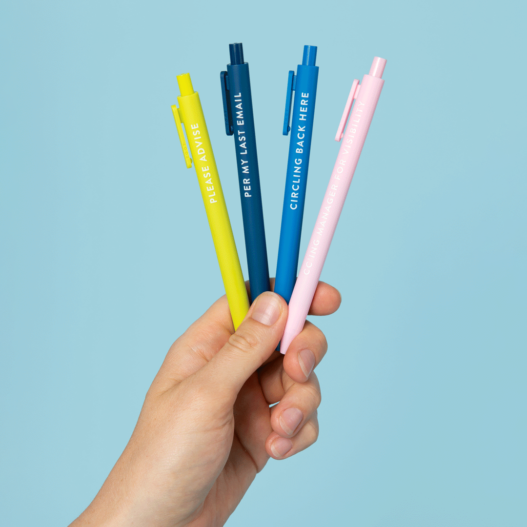 Passive Aggressive Corporate Lingo Jotter Pen Set