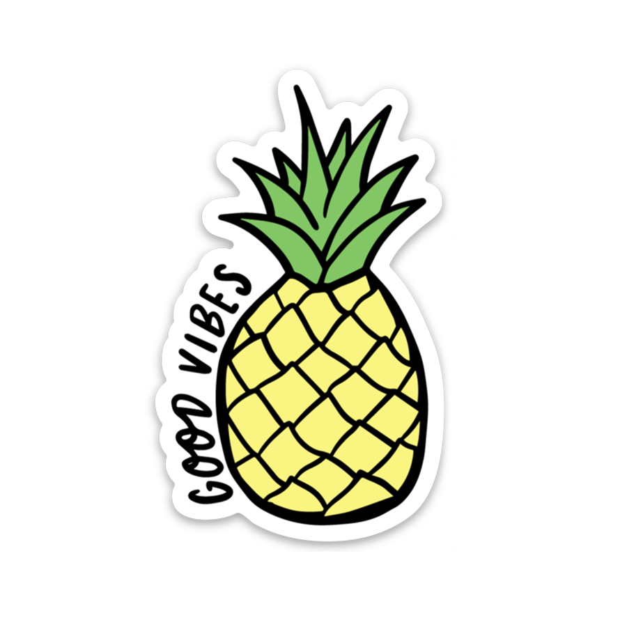 Pineapple Good Vibes Sticker