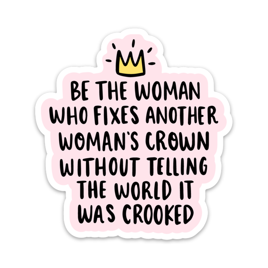 Woman's Crown Sticker